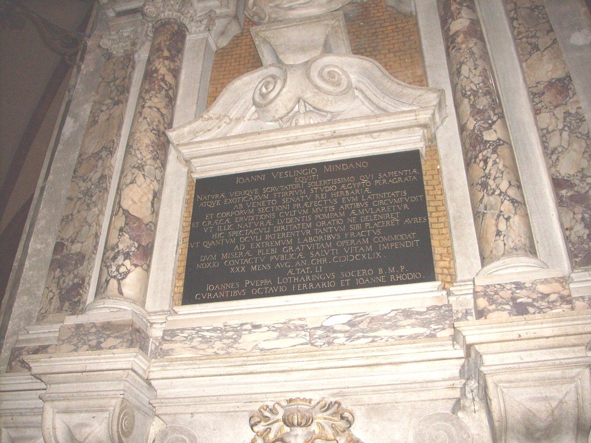 Johann Vesling funereal monument, Basilica di Sant'Antonio, Padua - 03.JPG